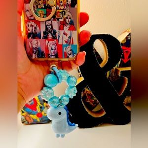 BLUE DINO phone/key or bag charms